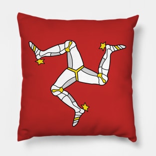 Isle of Mann Flag - Manx Triskelion Pillow