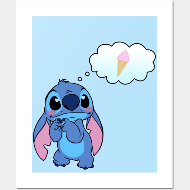 Stitch ART PRINT Lilo and Stitch, Nursery, Gift, Wall Art, Home