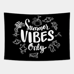 Summer vibes only lettering. Tapestry