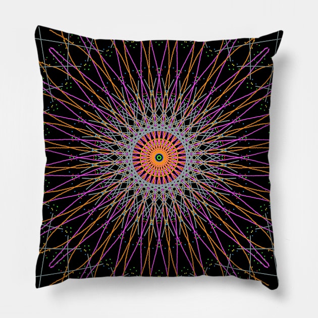 Mandala Pillow by Sekmeth