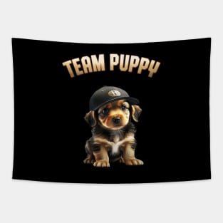 Team Puppy Cute Dog Lover Funny Pet Tapestry