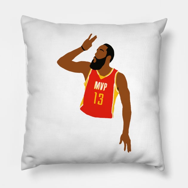 James Harden MVP Pillow by rattraptees