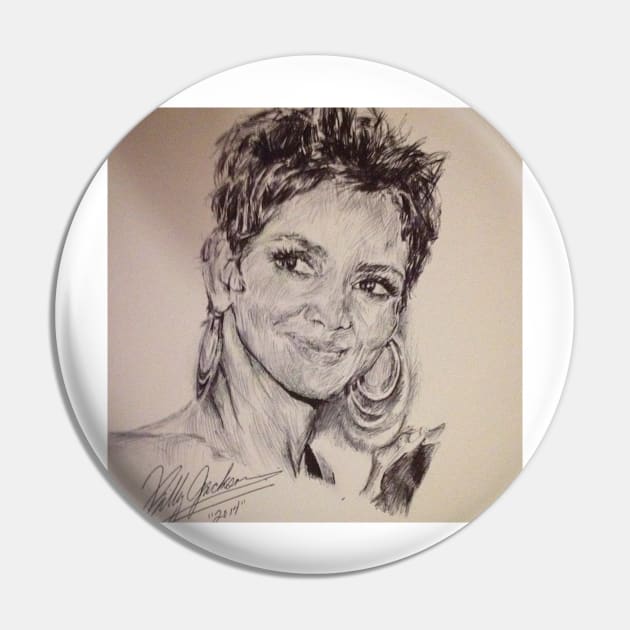 HALLE BERRY PORTRAIT Pin by billyhjackson86