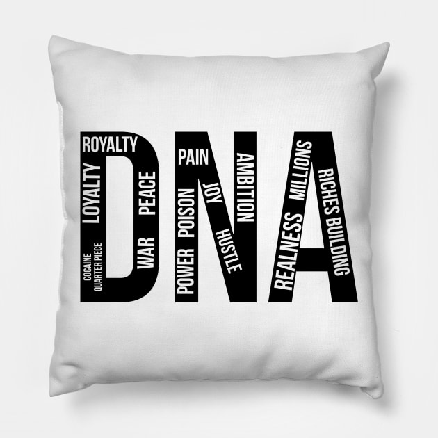 Kendrick Lamar - DNA Pillow by xavierjfong