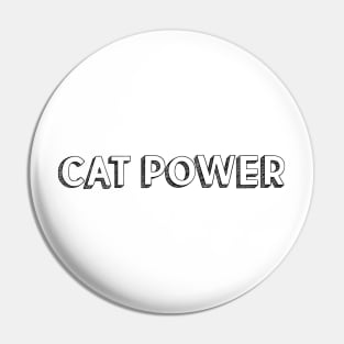 Cat Power <//> Typography Design Pin