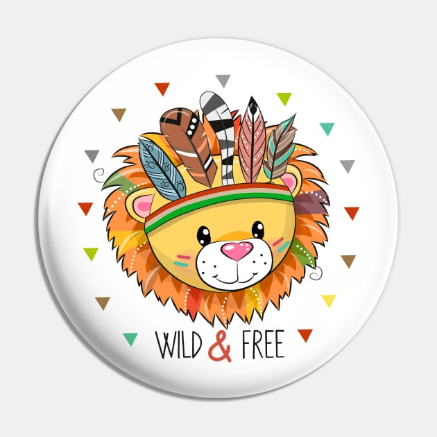 Cute lion with feathers and Indian coloring Pin by Reginast777