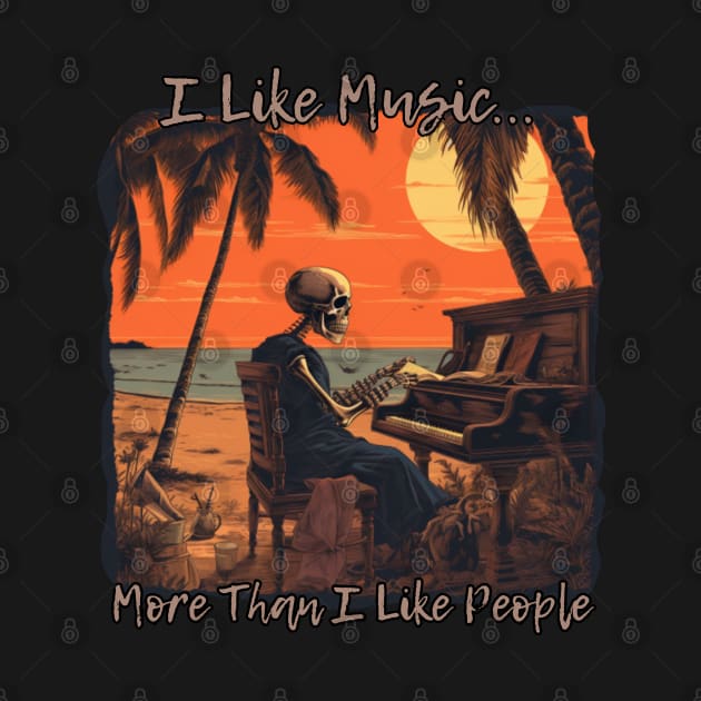 I like music more than people, desert island by Pattyld