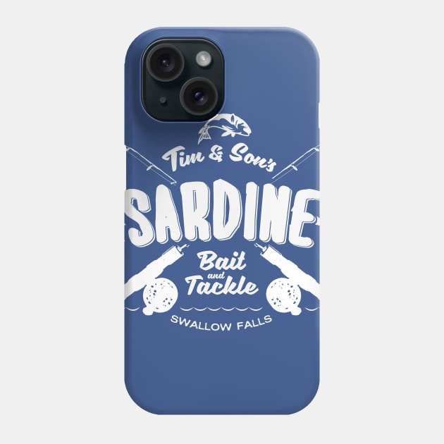 Tim and Sons Sardine Bait and Tackle Phone Case by MindsparkCreative