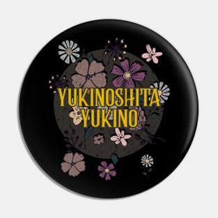 Aesthetic Proud Name Yukino Flowers Anime Retro Style Pin