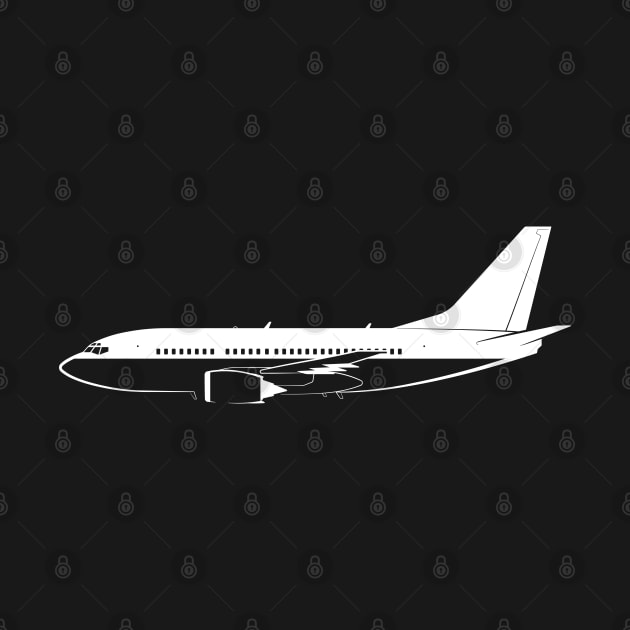 737-500 Silhouette by Car-Silhouettes