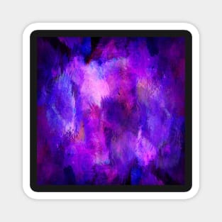 Purple Blue & Black Watercolor Graphic Art Gift Design Print Pattern Cell Phone Covers & More! Magnet