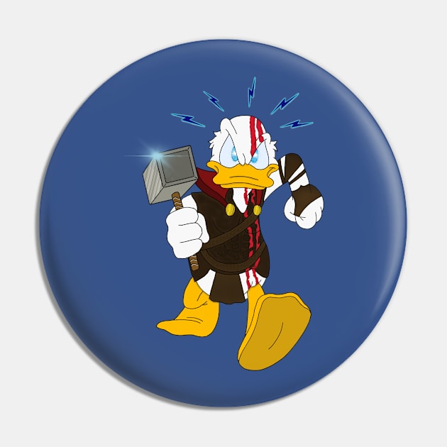 Duck of Thunder Pin by WkDesign