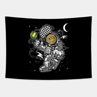 Astronaut Tennis Dogecoin DOGE Coin To The Moon Crypto Token Cryptocurrency Blockchain Wallet Birthday Gift For Men Women Kids Tapestry