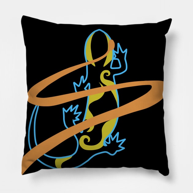 Salamander Design 4 Pillow by SaintBree