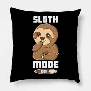 Funny Sloth Costume Sloth Mode On Lazy Sloth Pillow