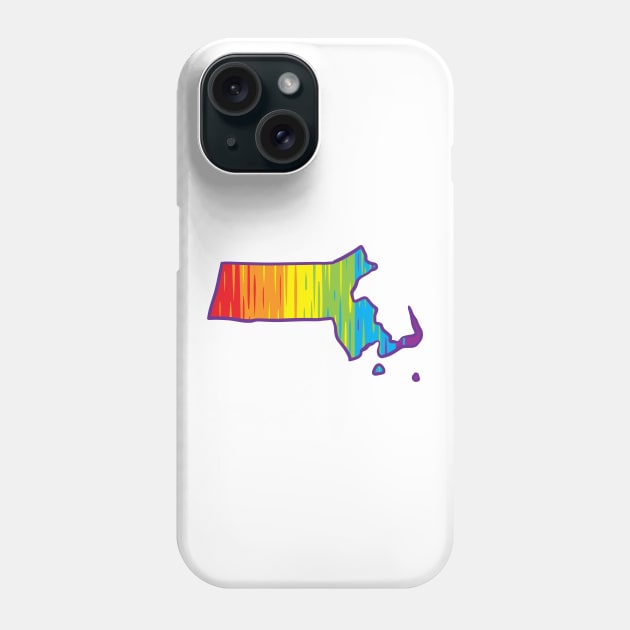 Massachusetts Pride Phone Case by Manfish Inc.