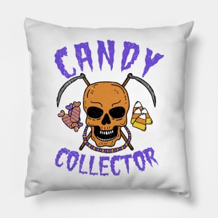 Candy Collector - Funny Halloween Skull Pillow