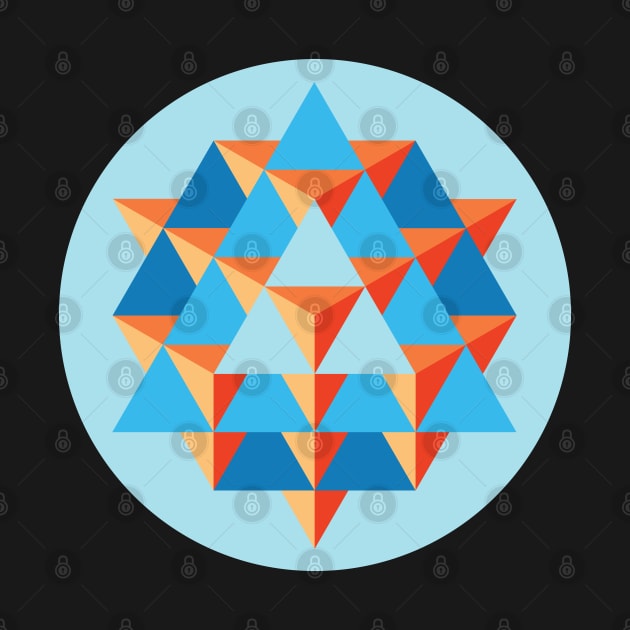 64 Tetrahedron Grid by GalacticMantra