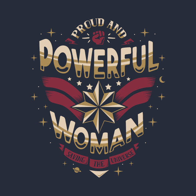 Powerful woman - Proud Quote - Super hero by Typhoonic