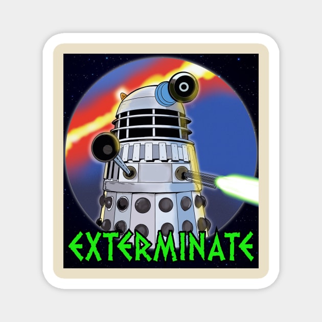 DALEK ATTACK Magnet by RENEGADE REPUBLIC