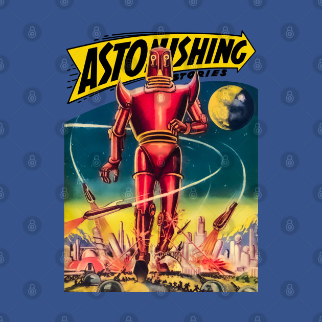 Retro Comics - Robot - Retro Comics - T-Shirt