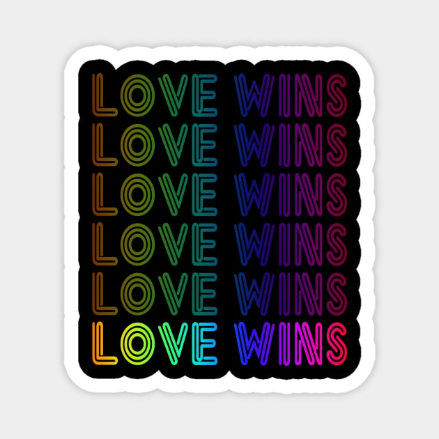 Love Wins lgbt Magnet by reunitedbummer160