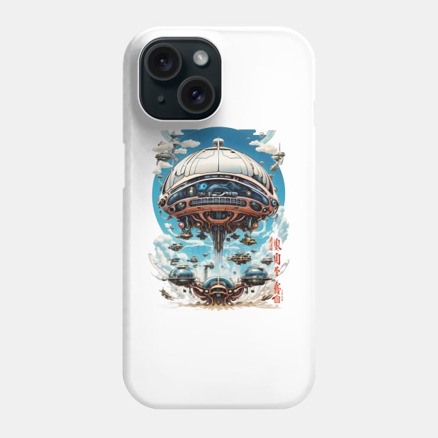 Cyberpunk city Phone Case by Bassivus