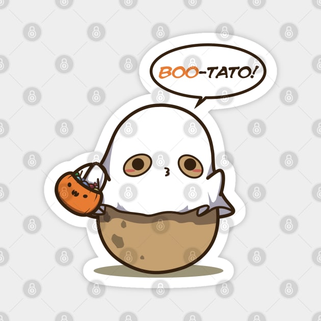 Cute Halloween Potato Magnet by clgtart