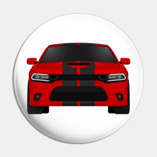 Charger Scat Tor-red + black stripes Pin