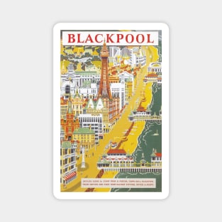 Blackpool - Vintage Railway Travel Poster - 1955 Magnet