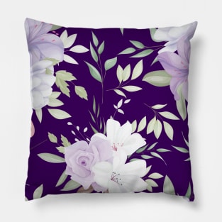 Watercolor floral pattern Pillow