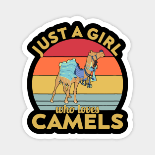 just a girl who loves camels Magnet