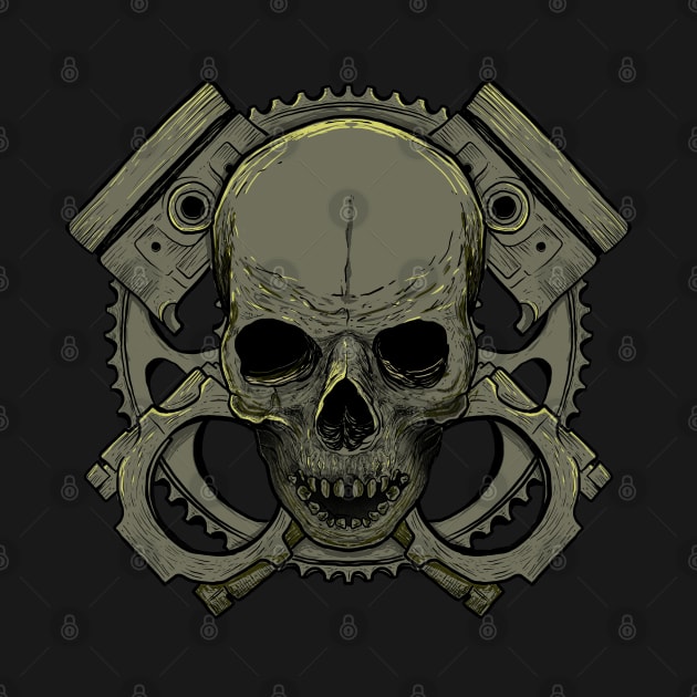 Gear and Skull by DeathAnarchy