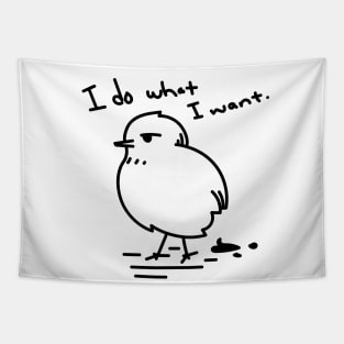 I Do What I Want Bird Tapestry