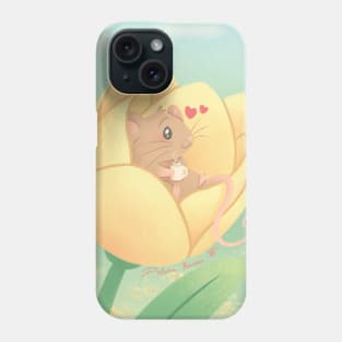Relaxing in a tulip Phone Case