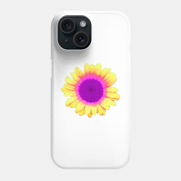 Hello Sunshine - Yellow Flower with Hot Pink Retro Vibe Phone Case by Star58