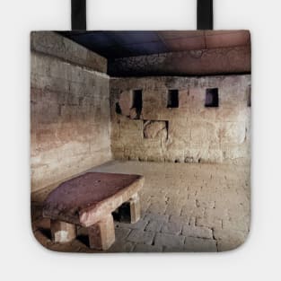 vintage colorized photo of ransom room Tote