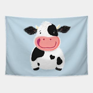 Happy Little Holstein Cow Tapestry