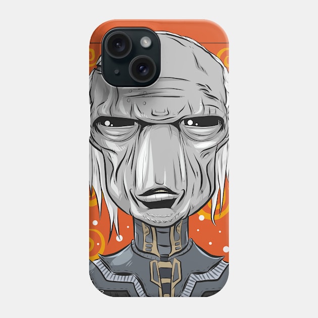 Pop Culture Caricature #2 - Ebony Maw Phone Case by yazgar