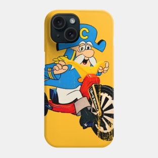 Cap'n Crunch Riding a Big Wheel WHAT!!! Distressed and Vintage Style Phone Case