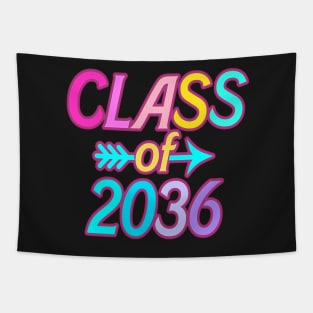 funny kindergarten class of 2036 graduation grow with me freshman Tapestry
