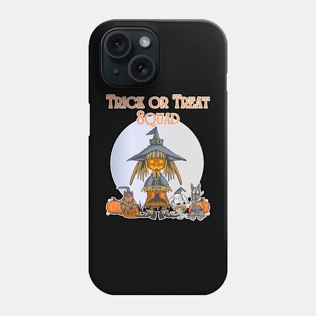 Trick or Treat Squad Phone Case by AuburnQuailart