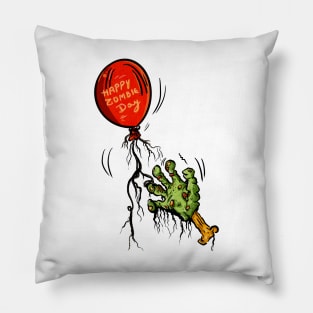 Happy Zombie Day Pillow