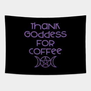 Thank Goddess for Coffee Cheeky Witch® Tapestry