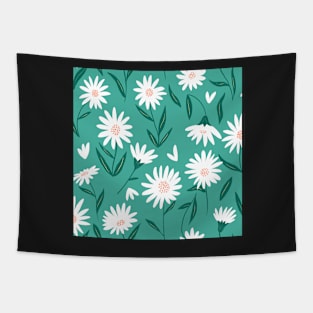 Daisy green Tapestry