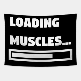 Loading Muscles - Gym and Workout Tapestry