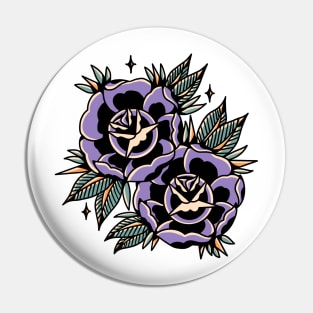 purple rose tattoo Pin