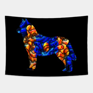 Dog  neon Tapestry