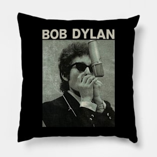 vintage bob - dylan Pillow