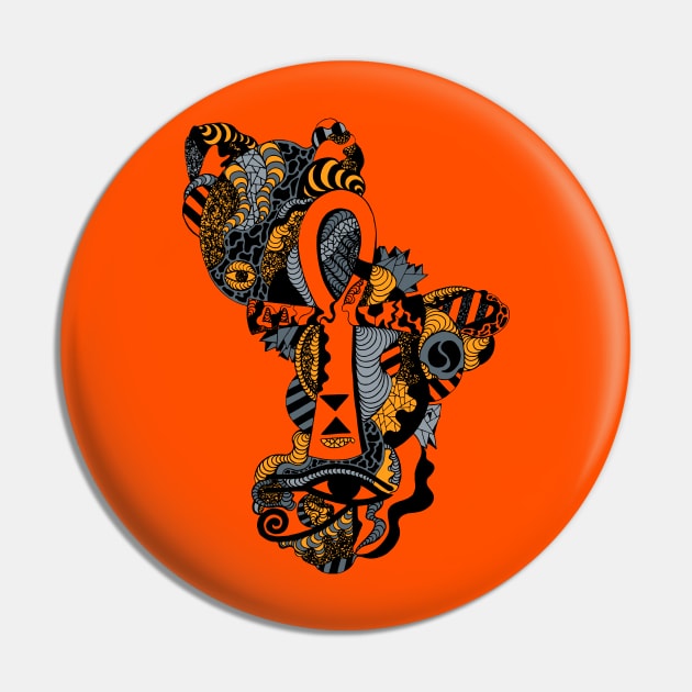 Orangrey Horus Ankh Pin by kenallouis